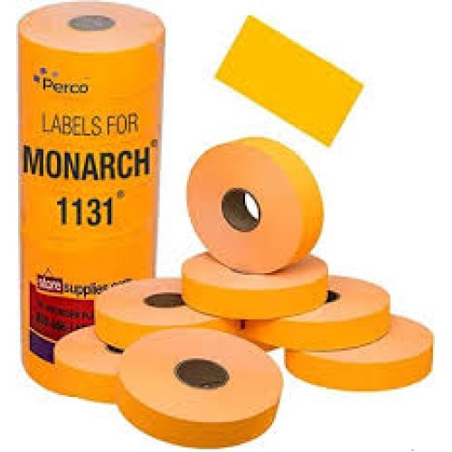 MONARCH PRICE LABEL ROLL ORANGE
