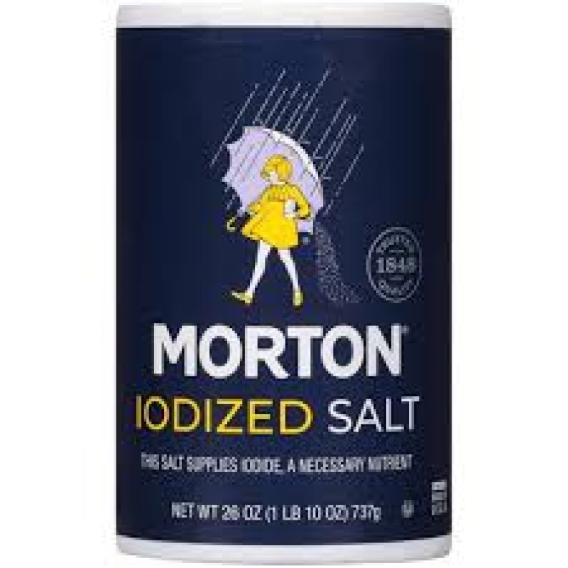 MORTON IODIZED SALT 26oz