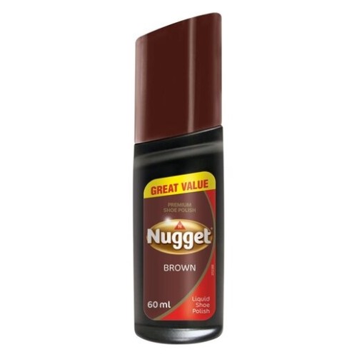 NUGGET SHOE POLISH 60 ML BROWN