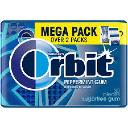 ORBIT GUM MEGA PACK PEPPERMINT 6/30s