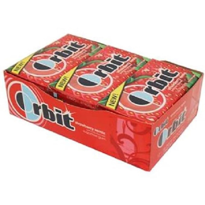 ORBIT GUM STRAWBERRY 12/14stk