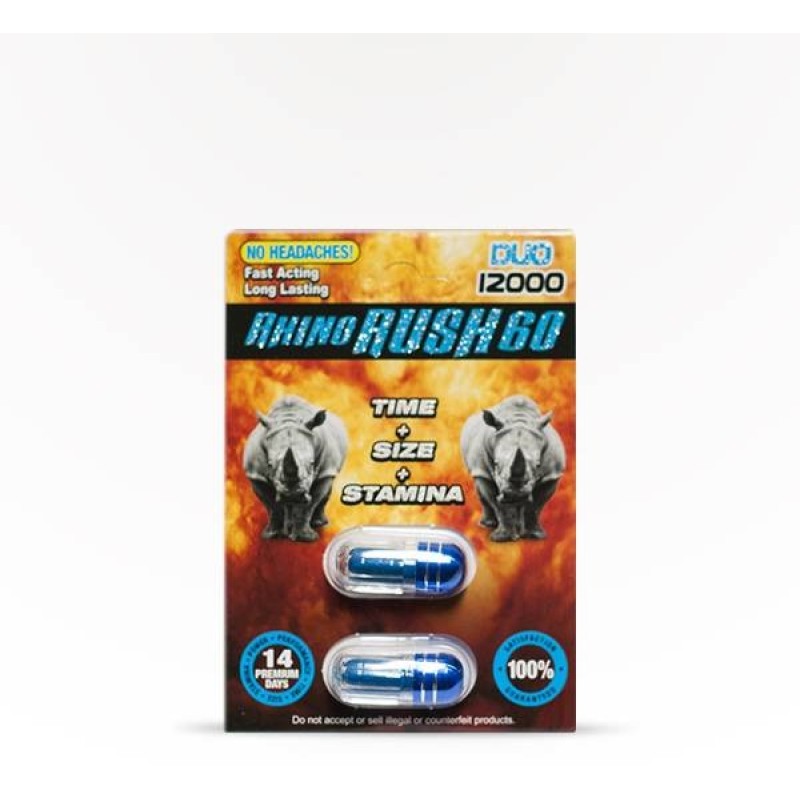 RHINO RUSH 60 2 PILL