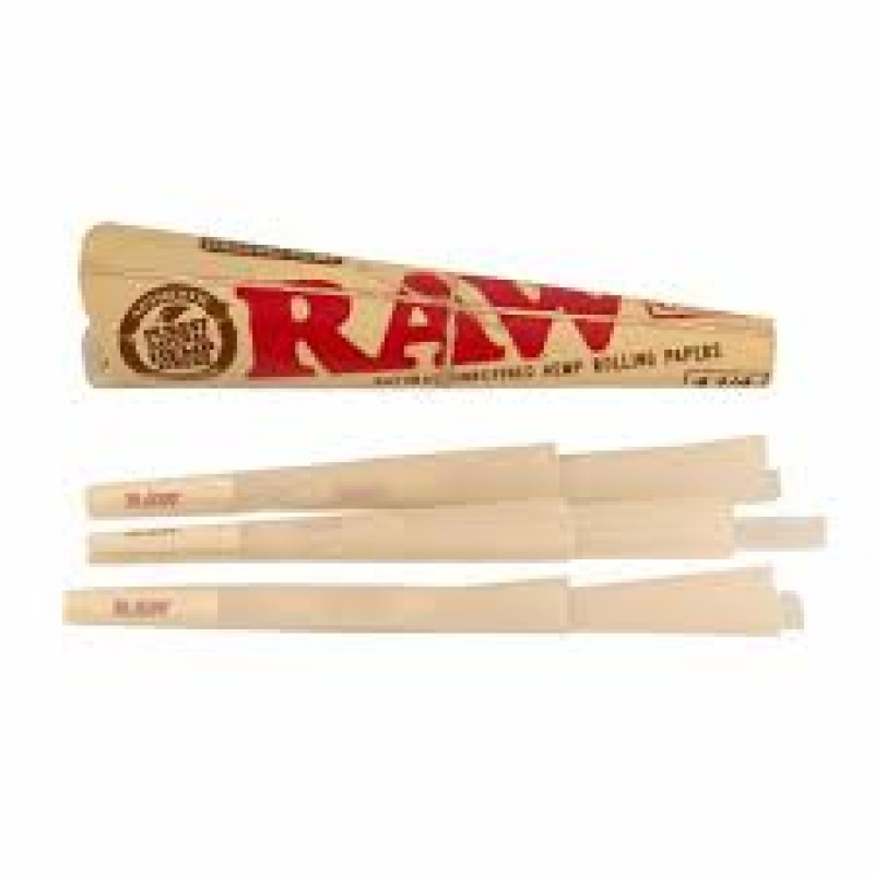 RAW ORGANIC HEMP PRE ROLLED CONE 1 1/4" 32-6CT
