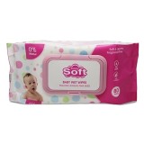 SIMPLY SOFT BABY WET WIPES 80 CT PINK