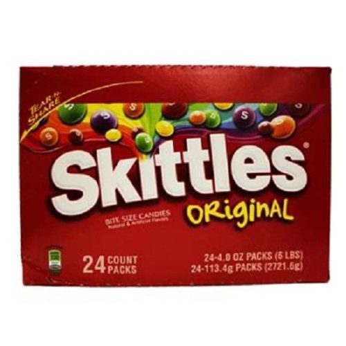 SKITTLES KING SIZE CHEWY ORIGINAL 24/4oz