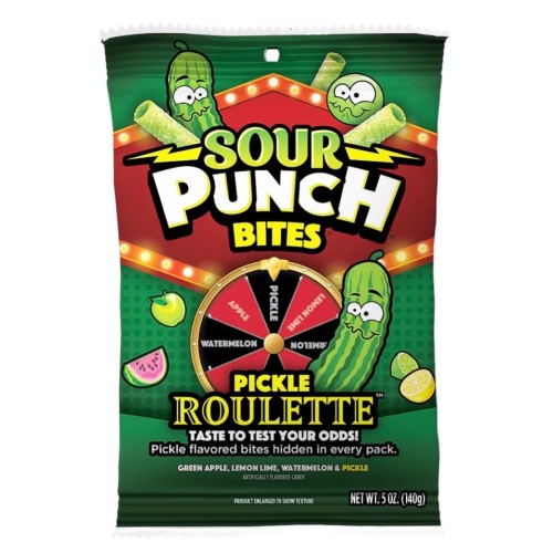 SOUR PUNCH BITES PICKLE ROULETTE 5OZ