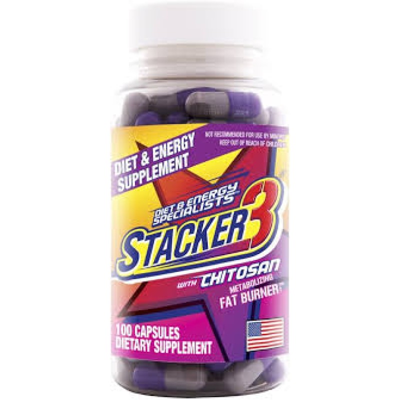 STACKER3  WITH CHITOSAN HERBAL SUPPLEMENT PACKS 24/4caps