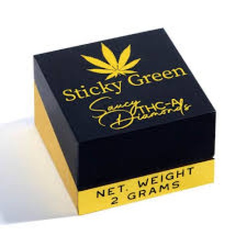 STICKY GREEN DAB THC-A  2GRM SAUCY DIAMOND
