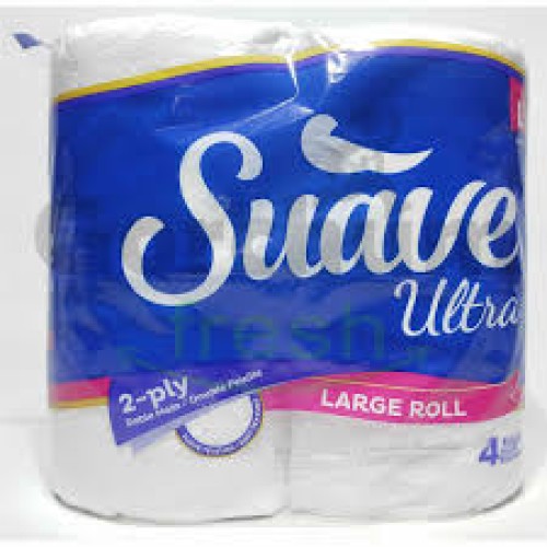 SUAVEL BATHROOM TISSUE 12/4 PACK