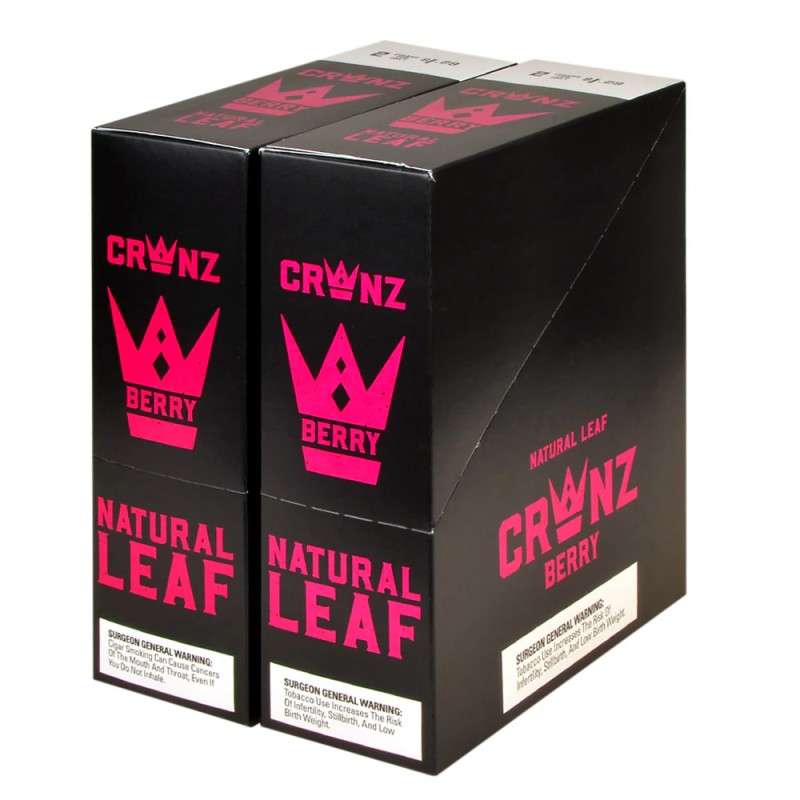 SWISHER SWEET CIGARILLOS CROWNZ LEAF BERRY - $1.29 30/2pk
