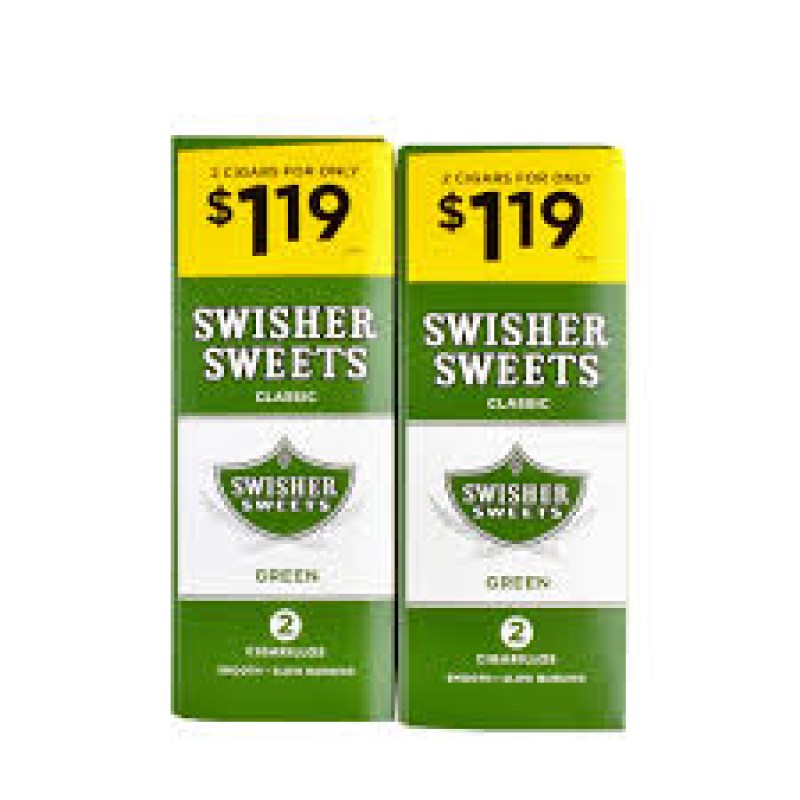 Swisher Sweet Green Cigar 2 For $1.19