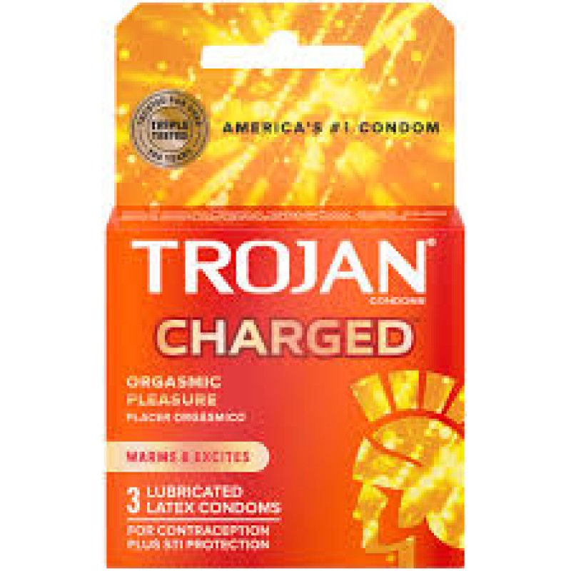 TROJAN CHARGED INTENSIFIED LUBRICANT 6CT