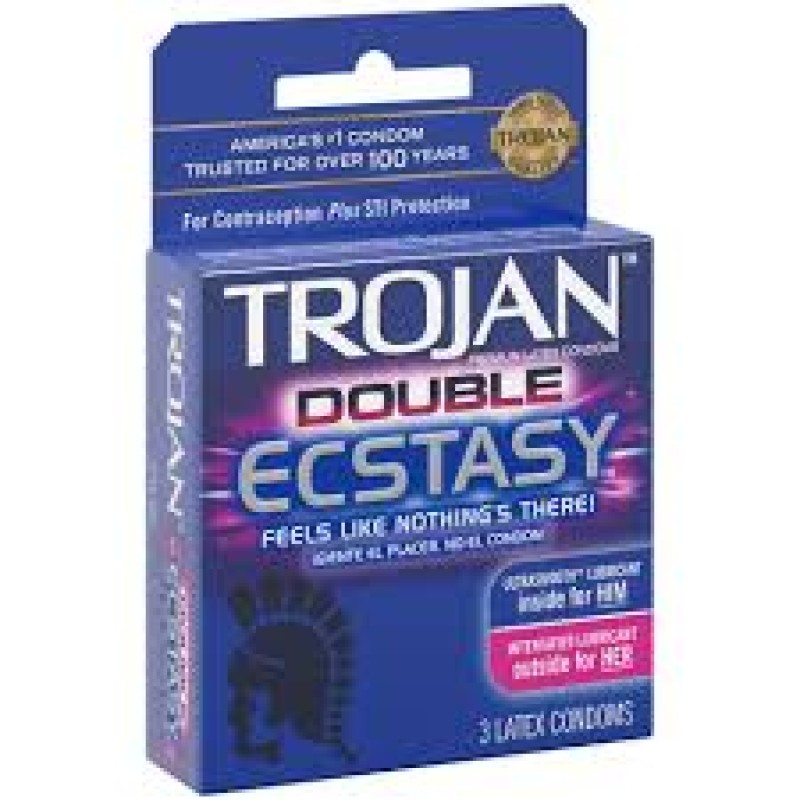 TROJAN DOUBLE ECSTASY INTENSIFIED LUBRICANT 6CT