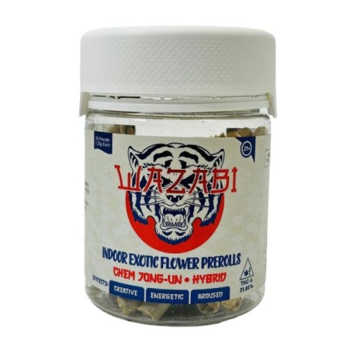 WAZABI DOUBLE DRIP EXOTIC FLOWER PREROLLS JAR - HYBRID