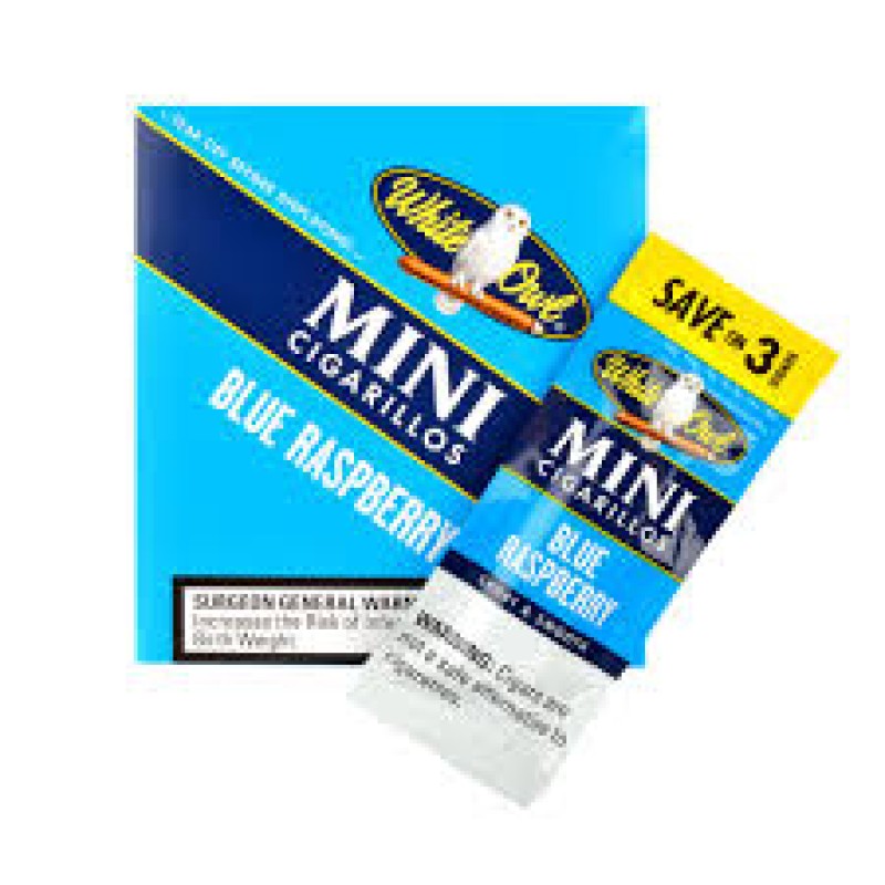 WHITE OWL MINI BLUE RASPBERRY 3 FOR $1.19