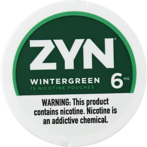 ZYN WINTERGREEN NICOTINE POUCH 6MG 5CT